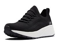 Skechers Damen Bobs Sparrow 2.0 Allegiance Crew Sneaker, Black Engineered Knit, 37 EU