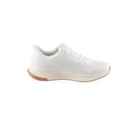 Skechers Damen BOBS Squad 4 Slip-ins Staple Look 117624 WHT White | Sportlich, bequem und zum Reinschlüpfen. Mit Memory Foam für hohen Komfort. Skechers BOBS Squad 4 mit Memory Foam und Heel.