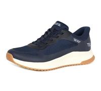 Skechers Damen Bobs Squad 4 Staple Look Slip-InTurnschuhe, Navy Mesh, 38 EU
