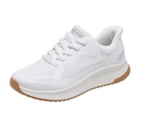 Skechers Damen Bobs Squad 4 Staple Look Slip-InTurnschuhe, White Mesh, 40 EU