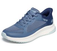 Skechers Damen Bobs Squad 4 Staple Look Turnschuhe, Blue-Multi Mesh, 38 EU