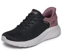 Skechers Damen Bobs Squad Chaos Current Muse Slip-InTurnschuhe, Black Mauve Textile, 39 EU