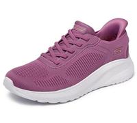 Skechers Damen Bobs Squad Chaos Current Muse Slip-InTurnschuhe, Dark Rose Textile, 39 EU