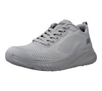 Skechers Damen Sportschuhe Bobs Squad Chaos Face Off Hellgrau Engineered Knit 37 EU