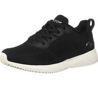 Skechers Damen BOBS Squad Tough Talk Sneaker, Black Engineered Knit, 38 EU