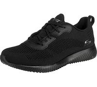 Skechers Damen BOBS Squad Tough Talk Sneaker, Black Engineered Knit/Trim, 40 EU