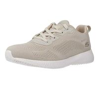 Skechers Damen BOBS Squad Tough Talk Sneaker, Natural Engineered Knit, 41 EU