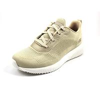 Skechers Damen BOBS Squad Tough Talk Sneaker, Natural Engineered Knit, 41 EU