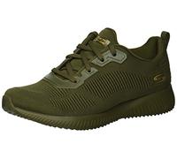 Skechers Damen BOBS Squad Tough Talk Sneaker, Olive Engineered Knit, 40 EU