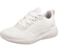 Skechers Damen Bobs Squad Tough Talk Sneaker, White Engineered Knit, 40 EU