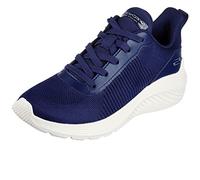 Skechers Damen Bobs Squad Waves Sneaker, Marineblauer Strick, 40 EU
