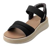 Skechers Damen Bobs Sun Ray Slip-InTurnschuhe, Black Textile, 38 EU