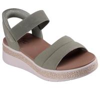 Skechers BOBS Sun Ray Flache Sandalen für Damen, Olivgrün, 39 EU