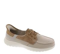 Skechers Damen Bootsschuhe Brogues, Taupe Textile, 36.5 EU