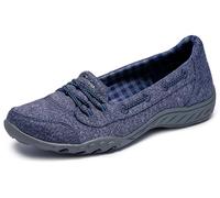 Skechers Damen Breathe-Easy-Good Influence Sneaker, Marineblau, 39.5 EU