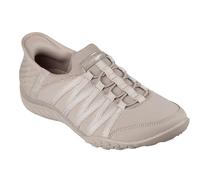 Skechers Damen Breathe-Easy Roll-with-me Sneaker, Taupe, 39 EU Weit