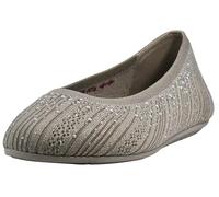 Skechers Damen Cleo 2.0-Glitzy Daze Ballerinas, Taupe, 40 EU