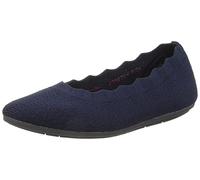 Skechers Damen Cleo 2.0 - Love Spell Scalloped Knit Skimmer-Flats mit Luftgekühltem Memory-Schaum Ballerinas, Marineblau, 40 EU