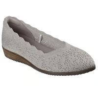 Skechers Damen Cleo Sawdust-Modesty Sneaker, beige, 37 EU