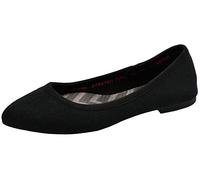 Skechers Damen Cleo Skimmer, gewellt, gestrickt Ballerinas, Schwarz, 36.5 EU