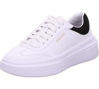 Skechers Damen Cordova Classic Best Behavior Sneakers, White Duraleather Black Trim, 40 EU