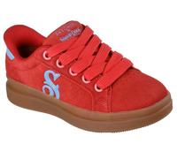 Skechers Damen Courtside Cali Girlz Sneaker, Red Suede/Blue Duraleather, 39.5 EU