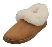 Skechers Damen-Pantoffeln Cozy Campfire – warme, braune – Größe 41