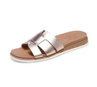 Skechers Damen Desert Kiss Low Peak Look Slide Sandale, gold, 35.5 EU
