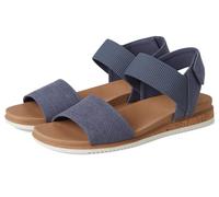 Skechers Damen Desert Kiss Low Sandale, Blau, 36 EU