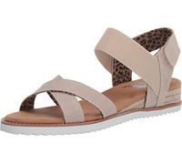 Skechers Damen Desert Kiss-Secret Picnic Flache Sandale, Natürlich, 38.5 EU