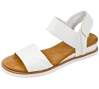 Skechers Damen Desert Kiss-Stretch Viertelriemen Sandalen flach, Weiss/opulenter Garten, 6.5 Wide