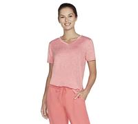 Skechers Damen Diamond Blissful Tunic T-Shirt, Calypso Coral, X Small