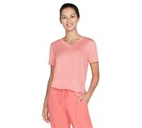 Skechers Damen Diamond Blissful Tunic T-Shirt, Calypso Coral, X Small