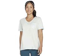 Skechers Damen Diamond Wash Hatha Tunika T-Shirt, Groß, Klarwasser
