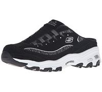 Skechers Sport D'Lites Schlupfschuhe für Damen, Schwarz (schwarz/weiß), 38.5 EU