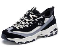 Skechers Damen D'Lites-Smooth Nostalgie Hands Free Slip-Ins Sneaker, Schwarz / Natur, 38 EU