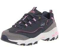 Skechers Damen D'lites Sneaker, Navy/Mehrfarbig, 41 EU