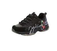 Skechers Damen D'Lites - Sommer Fiesta Sneaker, Schwarz (Schwarz/Mehrfarbig), 36.5 EU