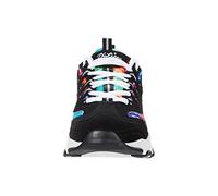 Skechers Damen D'Lites - Sommer Fiesta Sneaker, Schwarz (Schwarz/Mehrfarbig), 37.5 EU