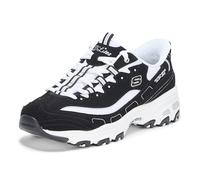 Skechers Damen D'Lites Winning Choice Hands Free Slip-Ins Sneakers, Schwarz/Weiß, 9 Wide