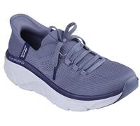 Skechers D'lux Walker 2.0 Thrill Movement Sneaker für Damen, Schieferstrick, Blauer Rand, 37 EU