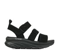Skechers Damen D'lux Walker Sandale Retro Cosmos, Schwarze Mitobuck-Schnalle, 38 EU