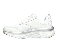 Skechers Relaxed Fit: D'Lux Walker - Timeless Path Sneaker in Weiss/Silber, Größe 38