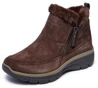 Skechers Damen Easy Going COOL Zip Stiefelette, Chocolate, 38 EU