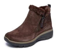 Skechers Damen Easy Going Cool Zip! Winter Boots,boots, Chocolate Suede, 37 EU