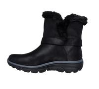 Skechers Damen Easy Going Dreamers Move Stiefelette, Black Microleather/Buckle Trim, 35.5 EU