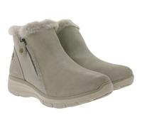SKECHERS Damen Easy Going High Zip 2 Ankle-Boots mit Air-Cooled Memory-Foam Winter-Schuhe Waterproofed 168042 Beige 38