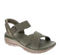 Skechers Damen Easy Going - Somewhere Sunny, Oliv/Blatt für mich (Leaf It to Me), 41 EU