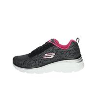 Skechers Fashion Fit - Bold Boundaries Sneaker in Schwarz/Hot Rosa, Größe 38, Vegan