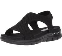 Skechers Damen Flex Appeal 2.0-Deja Vu Sportsandale, Schwarz, 37 EU